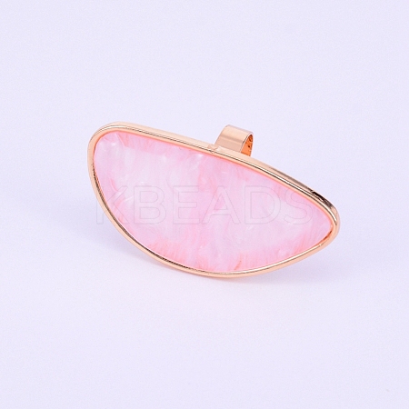 Adjustable Resin Palette Rings MRMJ-WH0060-69A-1
