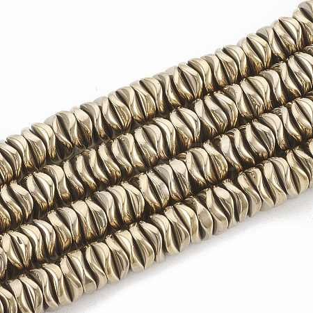 Electroplate Non-magnetic Synthetic Hematite Beads Strands G-N0321-07L-1