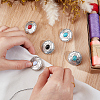 10Pcs 5 Colors Alloy Shank Buttons FIND-GF0009-17-3