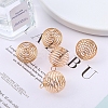 Carbon Steel Spiral Bead Cage Pendants LS-PW-WG85729-03-1