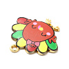 Cute Printed Alloy Pendants ENAM-L040-002B-03-3