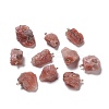 Natural Strawberry Quartz Pendants G-I295-02G-06-1