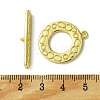 Eco-Friendly Brass Toggle Clasps KK-A204-21G-4