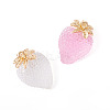 2Pcs 2 Colors Alloy Resin Pendants CRES-TA0001-53-2