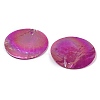 Spray Painted Natural Capiz Shell Pendants SSHEL-Z002-01E-2