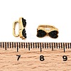 304 Stainless Steel Rhinestone Watch Band Charms STAS-P431-39A-G-3