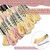 10 Skeins 6-Ply Polyester Embroidery Floss OCOR-CY0002-99G-2
