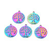 Ion Plating(IP) 201 Stainless Steel Pendants STAS-T063-186M-1