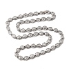 Brass Micro Pave Cubic Zirconia Geometric Tennis Necklaces NJEW-C121-02B-P-4