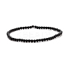 Mini Natural Black Onyx Beaded Stretch Bracelets BJEW-JB07669-01-1