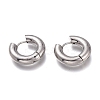 Tarnish Resistant 201 Stainless Steel Huggie Hoop Earrings EJEW-L256-05H-P-1
