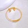 Adjustable Brass Charm Bangles for Women YV3092-1