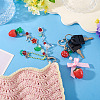 2Pcs 2 Styles Resin Pendant Decorations HJEW-TA0001-37-6