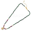 Bohemian Natural Ruby in Zoisite Beaded Necklaces EL5097-1