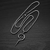 304 Stainless Steel Vintage Spiral Pendant Necklaces for Men FS-WGF8781-01-1
