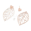 Rack Plating Brass Stud Earrings EJEW-C108-02RG-2