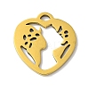 5Pcs 201 Stainless Steel Pendants LS-STAS-Z068-03G-1