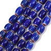 Handmade Millefiori Glass Oval Beads Strands LK-Z001-02A-02-1