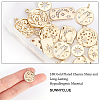 16Pcs 8 Styles Alloy Pendants PALLOY-SC0003-77G-3