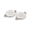 Tarnish Resistant 304 Stainless Steel Connector Charms STAS-B032-40P-3