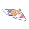 201 Stainless Steel Pendants STAS-B051-02RC-06-2