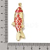 Brass Enamel Pendants KK-CBAEEA8-09G-4
