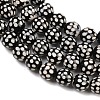 Tibetan Style dZi Beads Strands G-G328-A02-8mm-4