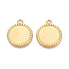 304 Stainless Steel Pendant Cabochon Settings STAS-N108-69G-1