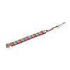 Synthetic Regalite/Imperial Jasper/Sea Sediment Column Beaded Bracelet LS-BJEW-F420-01-2
