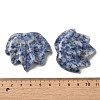 Natural Blue Spot Jasper Carved Pendants G-K353-01D-3