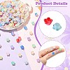 500Pcs ABS Plastic Bead Caps OACR-CJ0002-70-3
