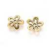 5-Petal Tibetan Style Alloy Flower Bead Caps LS-TIBEB-1064-AG-LF-2