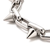 Non-Tarnish 304 Stainless Steel Spike Link Chain Bracelets BJEW-E094-13P-2