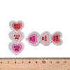 Valentine's Day Printed Opaque Acrylic Pendants FIND-D283-11K-3