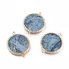 Natural Blue Spot Jasper Links connectors G-L514-025A-1