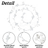 1Pc Wedding Bridal Flower Pearl Headband Hair Vine OHAR-GO0001-07-3