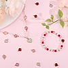 18Pcs 3 Colors K9 Glass Connector Charms FIND-BBC0002-31-4