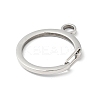 Non-Tarnish 304 Stainless Steel Gate Snap Key Clasps STAS-C056-09P-2