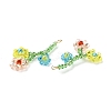 Glass Beaded Pendants GLAA-C028-05B-3