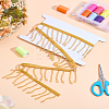 1 Yards Polyester Lace Ribbon with Plastic Beaded Tassel for Sewing Decoration OCOR-LP0002-78-1