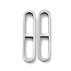 Non-Tarnish 201 Stainless Steel Linking Rings STAS-Q216-20P-1