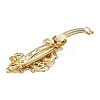Alloy Rhinestone Enamel Hair Barrettes OHAR-B006-01G-02-4