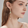 2 Pairs 304 Stainless Steel & Sterling Silver Dangle Stud Earrings EJEW-HS00011-6