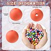 200Pcs Round Food Grade Eco-Friendly Silicone Beads SIL-CJ0001-90-2