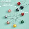 Unicraftale 14Pcs 7 Colors Imitation Gemstone Style Two Tone Acrylic Big Pendants STAS-UN0037-69-3