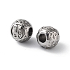 304 Stainless Steel Rhinestone European Beads STAS-A092-10Y-P-2