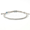 Handmade Porcelain Evil Eye Bead Braided Bracelets SI3080-7-1