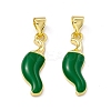 Real 18K Gold Plated Rack Plating Brass Enamel Pendants ZIRC-I061-08G-3