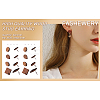 Coconut Brown Wood Stud Earring Findings EJEW-TA0010-06P-22