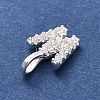 925 Sterling Silver with Cubic Zirconia Charms STER-Q004-01W-S-2